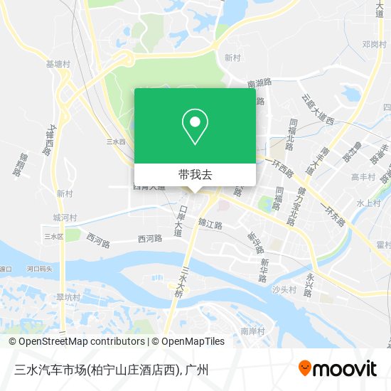 三水汽车市场(柏宁山庄酒店西)地图