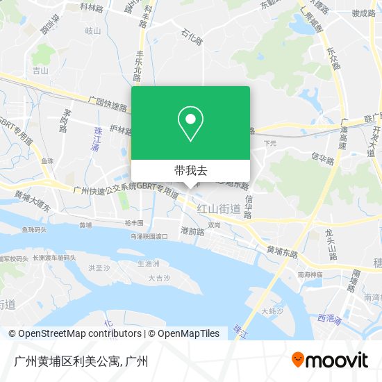 广州黄埔区利美公寓地图