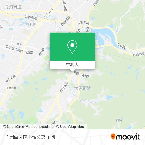 广州白云区心怡公寓地图