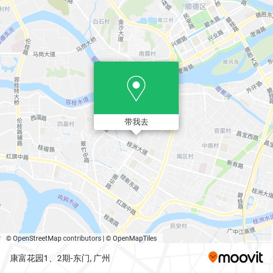 康富花园1、2期-东门地图
