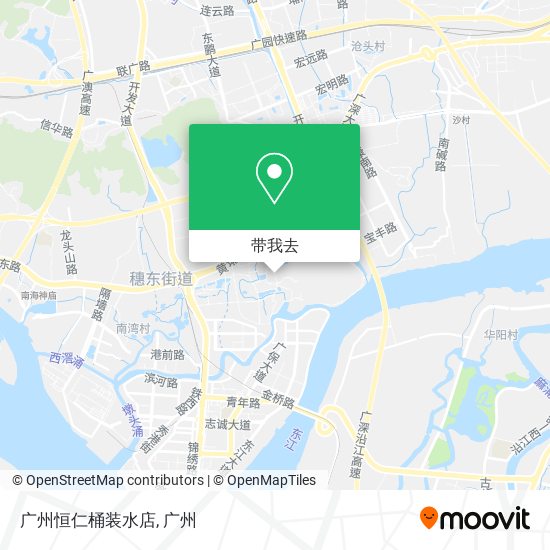 广州恒仁桶装水店地图