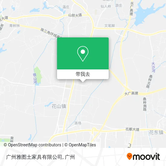 广州雅图土家具有限公司地图