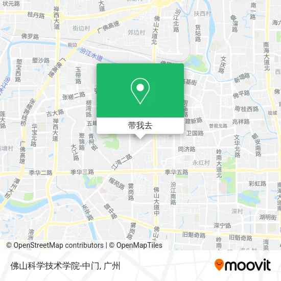 佛山科学技术学院-中门地图