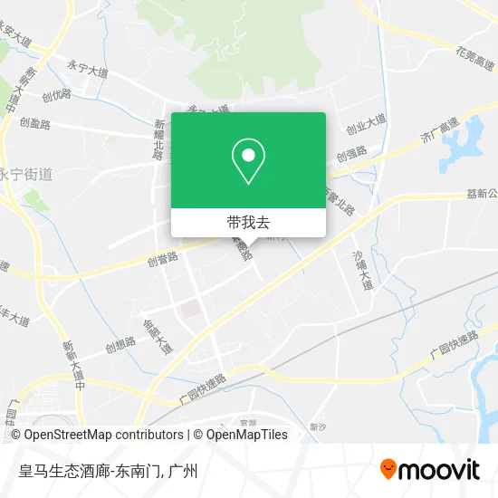 皇马生态酒廊-东南门地图