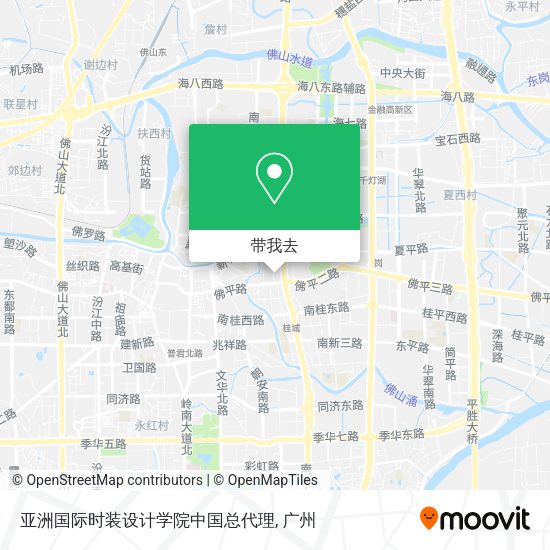 亚洲国际时装设计学院中国总代理地图