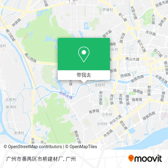 广州市番禺区市桥建材厂地图