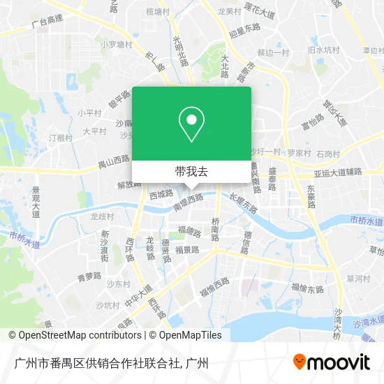 广州市番禺区供销合作社联合社地图