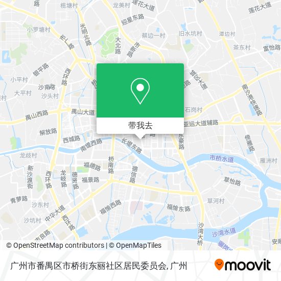 广州市番禺区市桥街东丽社区居民委员会地图