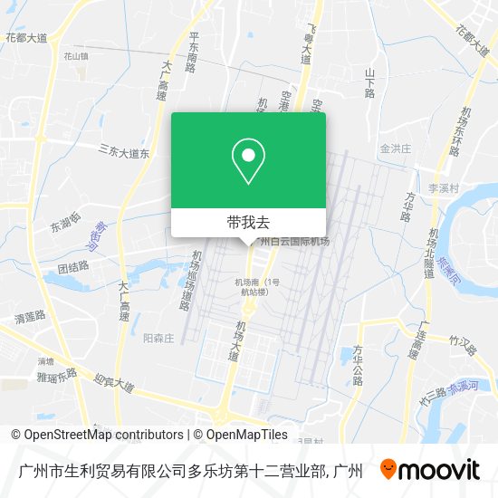 广州市生利贸易有限公司多乐坊第十二营业部地图