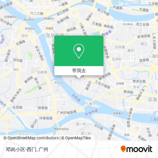 邓岗小区-西门地图