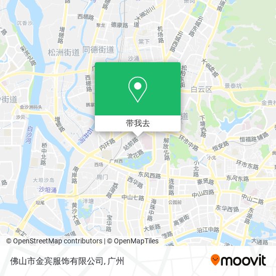 佛山市金宾服饰有限公司地图