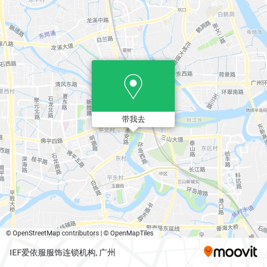 IEF爱依服服饰连锁机构地图