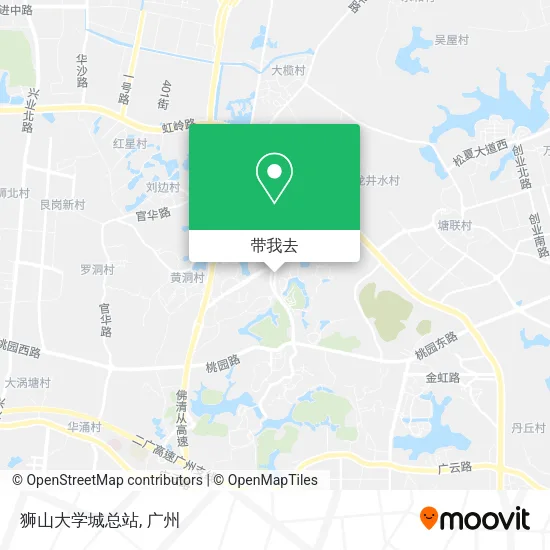 狮山大学城总站地图