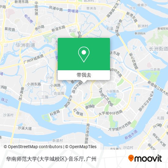 华南师范大学(大学城校区)-音乐厅地图