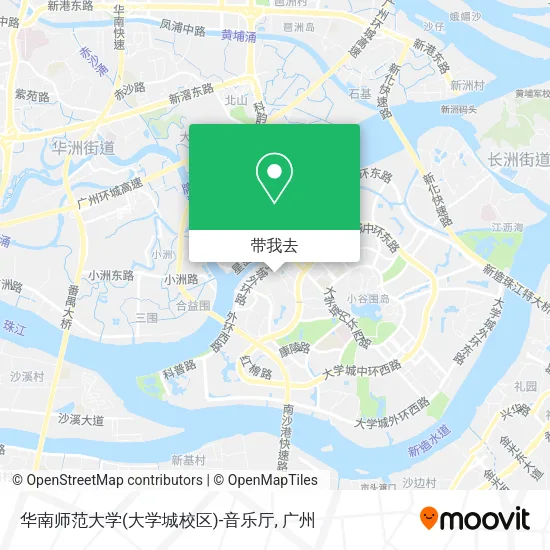 华南师范大学(大学城校区)-音乐厅地图