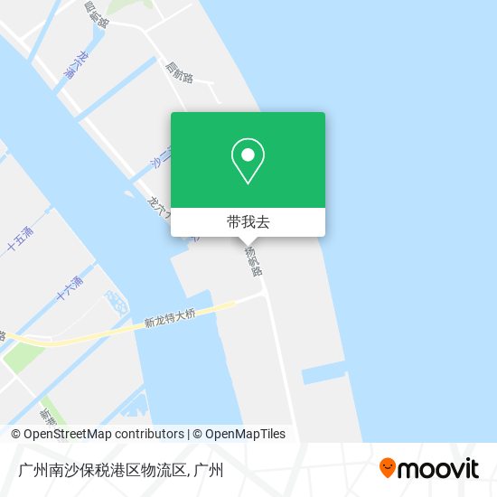 广州南沙保税港区物流区地图