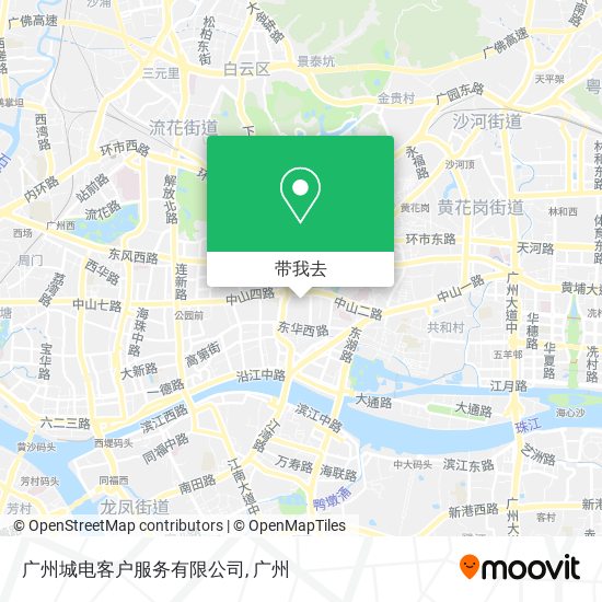 广州城电客户服务有限公司地图