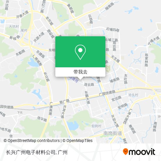 长兴广州电子材料公司地图