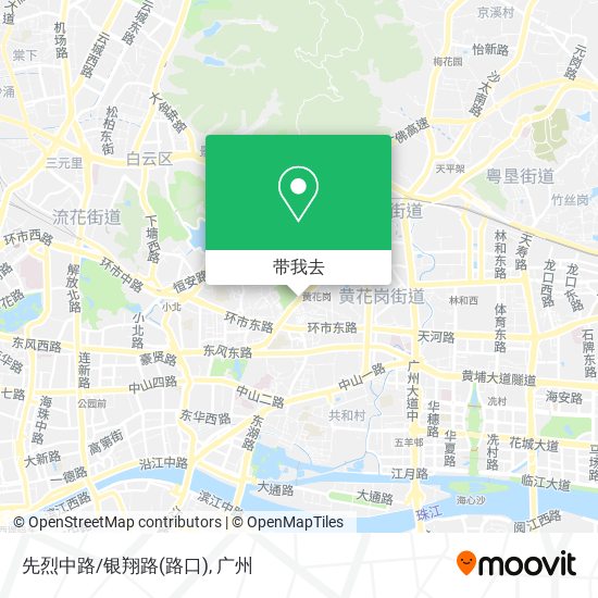 先烈中路/银翔路(路口)地图