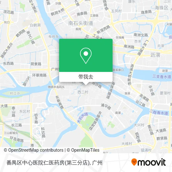 番禺区中心医院仁医药房(第三分店)地图