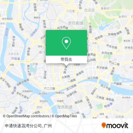 申通快递茘湾分公司地图