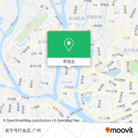 老字号打金店地图