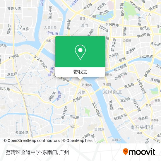 荔湾区金道中学-东南门地图