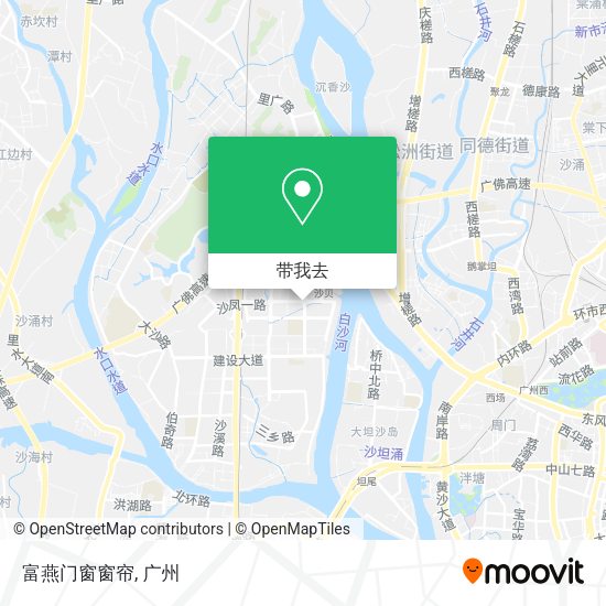 富燕门窗窗帘地图