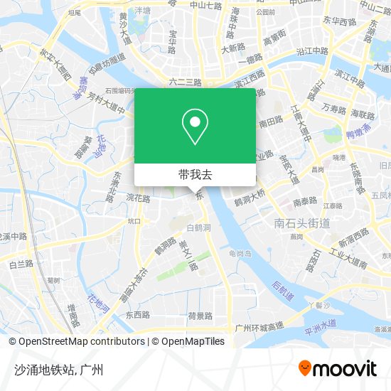 沙涌地铁站地图