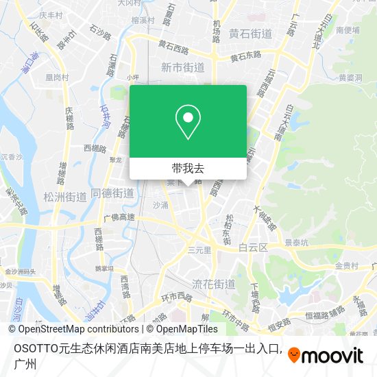 OSOTTO元生态休闲酒店南美店地上停车场一出入口地图