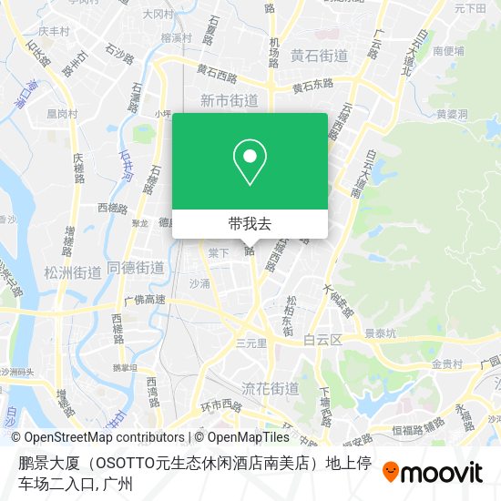 鹏景大厦（OSOTTO元生态休闲酒店南美店）地上停车场二入口地图