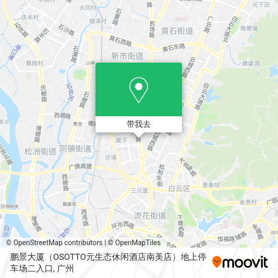 鹏景大厦（OSOTTO元生态休闲酒店南美店）地上停车场二入口地图