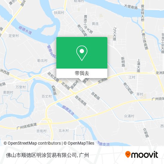 佛山市顺德区明涂贸易有限公司地图