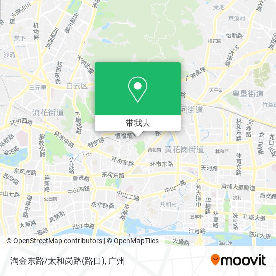 淘金东路/太和岗路(路口)地图