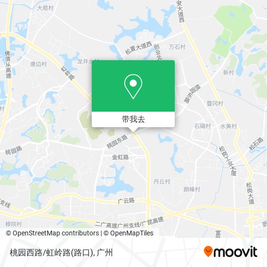 桃园西路/虹岭路(路口)地图