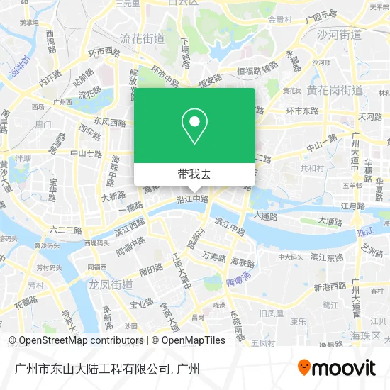广州市东山大陆工程有限公司地图