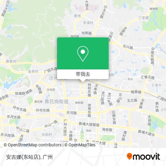 安吉娜(东站店)地图