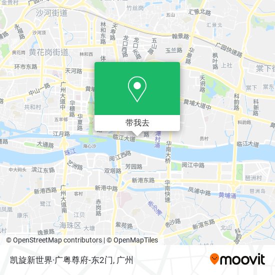 凯旋新世界·广粤尊府-东2门地图