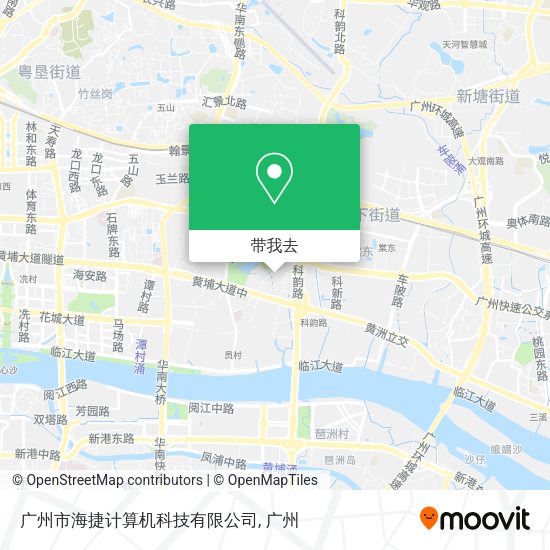 广州市海捷计算机科技有限公司地图