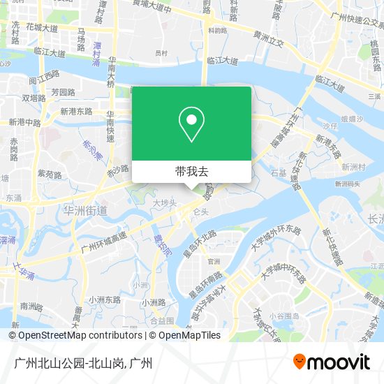 广州北山公园-北山岗地图