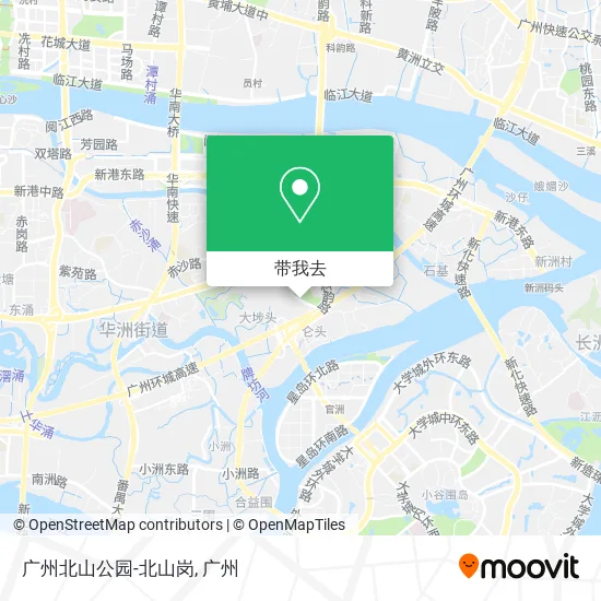 广州北山公园-北山岗地图