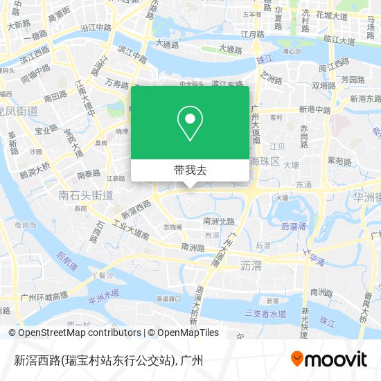 新滘西路(瑞宝村站东行公交站)地图