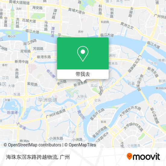 海珠东滘东路跨越物流地图