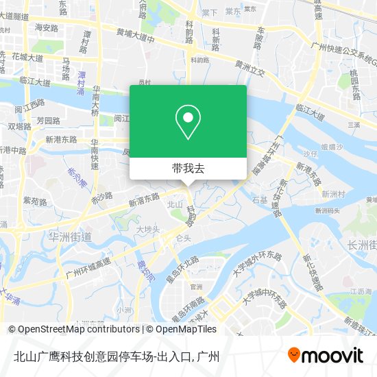 北山广鹰科技创意园停车场-出入口地图