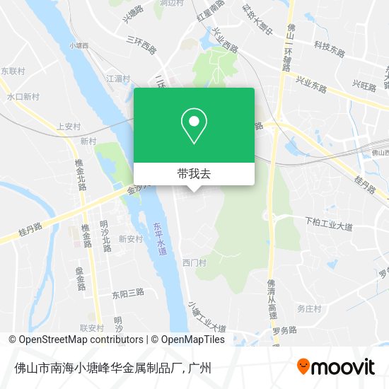 佛山市南海小塘峰华金属制品厂地图