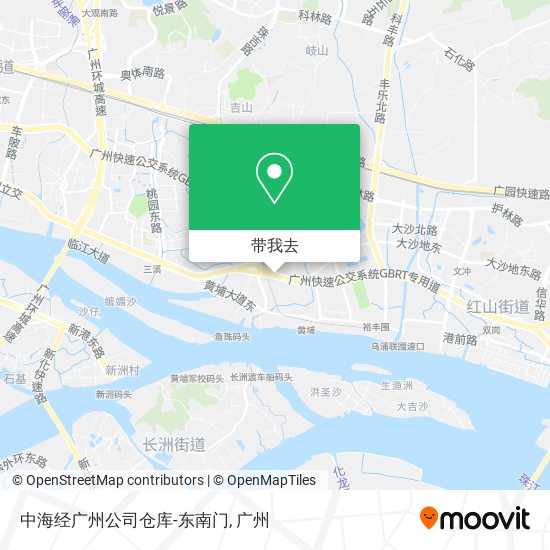 中海经广州公司仓库-东南门地图