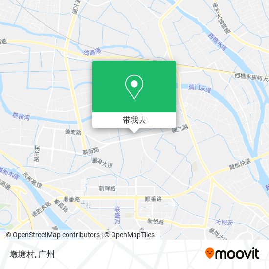 墩塘村地图