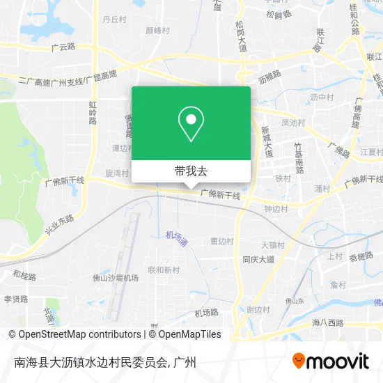 南海县大沥镇水边村民委员会地图