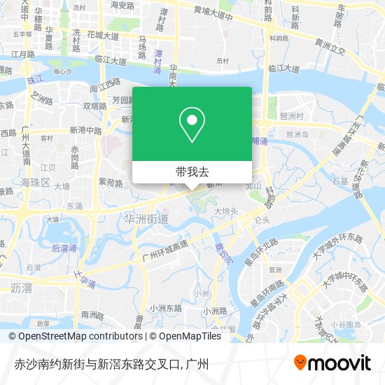 赤沙南约新街与新滘东路交叉口地图