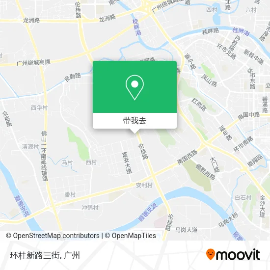 环桂新路三街地图